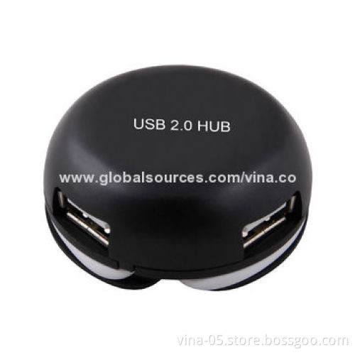 4-port USB2.0 Hub, Various Colors Available